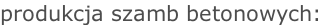 produkcja szamb betonowych: